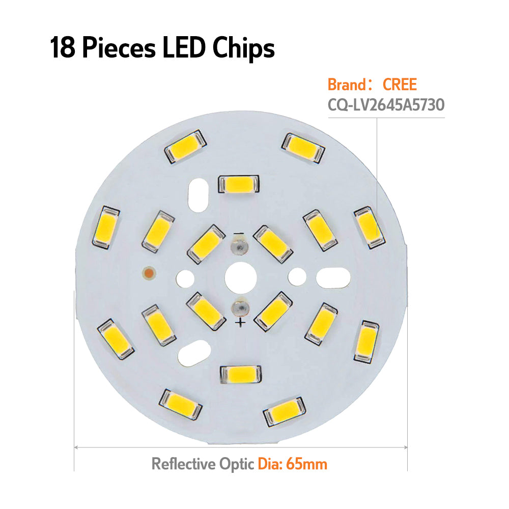 Led Fixed Downlight 9w Dia 120mm Round 3000k