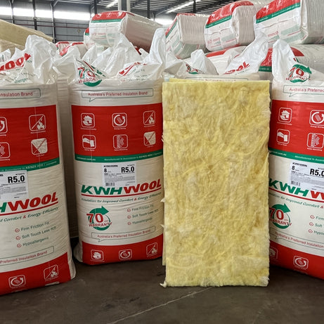 KWHWOOL Glasswool Ceiling Batts R3.5/R4.1/R5.0/R6.0, 4 Sizes