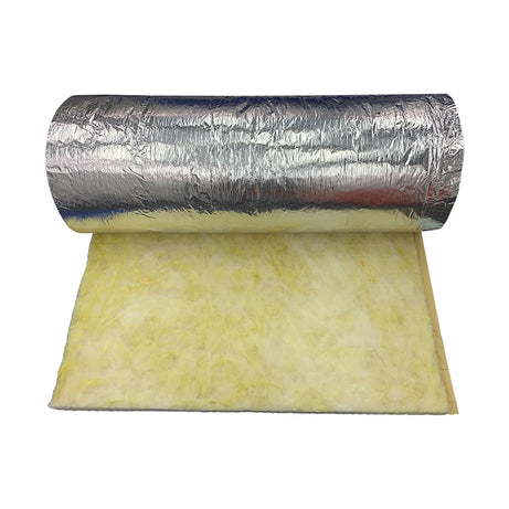 KWHWOOL Glasswool Roofing Insulation Blanket Light Duty Foil R1.3 60mim x 1200mm x 15m 18 Sqm/Pack