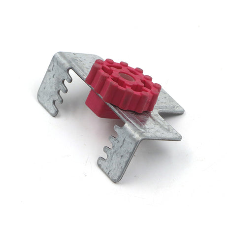 Resilient Mount Clip Adjustable Direct Fix Resilient Black/Red