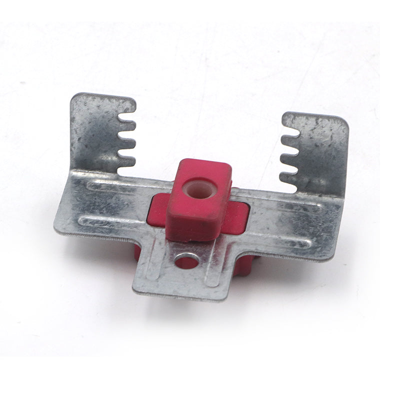 Resilient Mount Clip Adjustable Direct Fix Resilient Black/Red