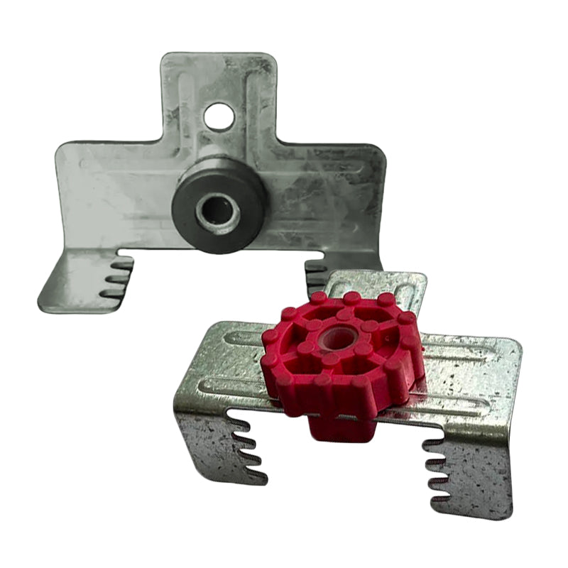 Resilient Mount Clip Adjustable Direct Fix Resilient Black/Red
