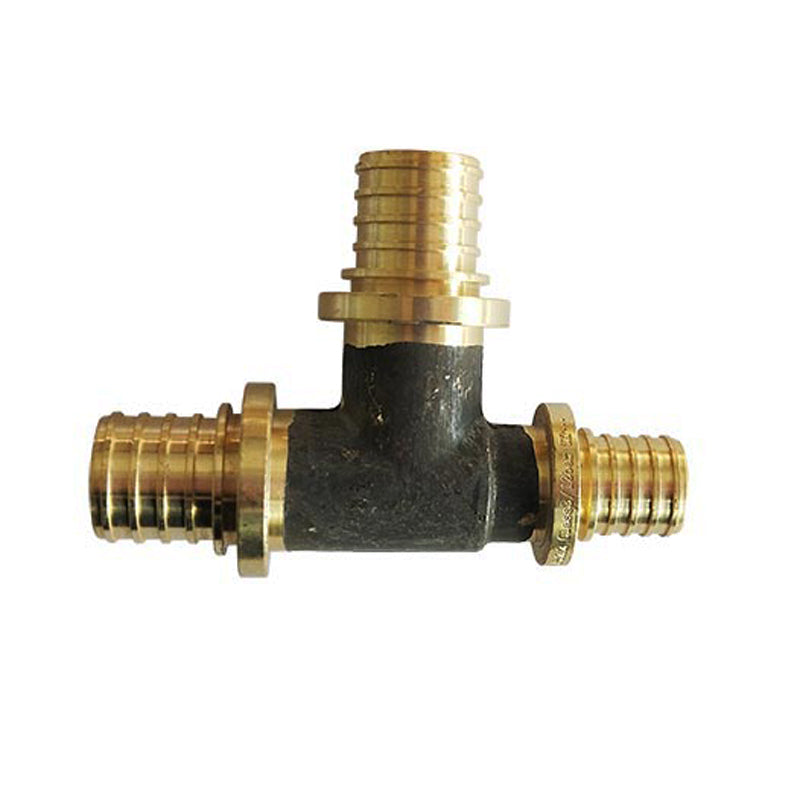 Pex Pull-On Brass Fittings Tee Reduced End As/Nzs 2537, Multiple Sizes