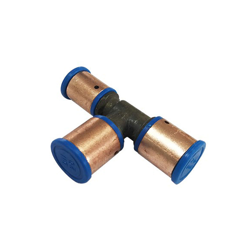 Pex Crimp-On Brass Fittings Tee Reduced End As/Nzs 2537, Multiple Sizes