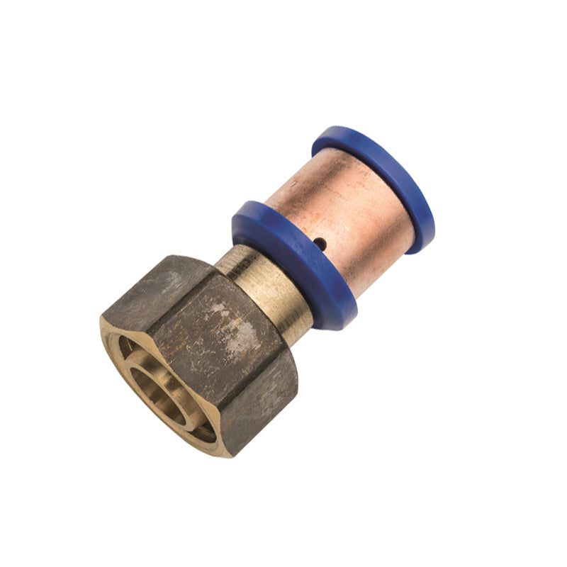 Pex Crimp-On Brass Fittings Female Straight Tap Connector As/Nzs 2537, Multiple Sizes
