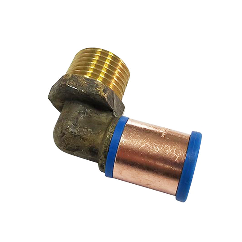 Pex Crimp-On Brass Fittings Male Thread Elbow As/Nzs 2537, Multiple Sizes