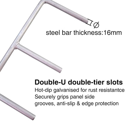 AAC Panel Lifters 16mm Pair