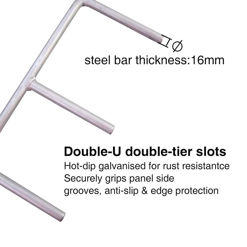 AAC Panel Lifters 16mm Pair