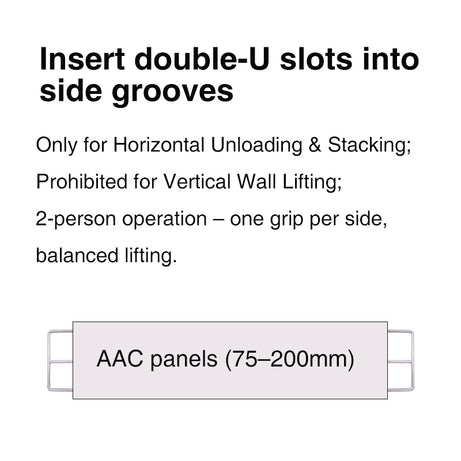 AAC Panel Lifters 16mm Pair