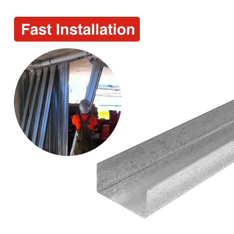 S Panel Track 82mm x 1.15bmt x 3000mm / 3600mm