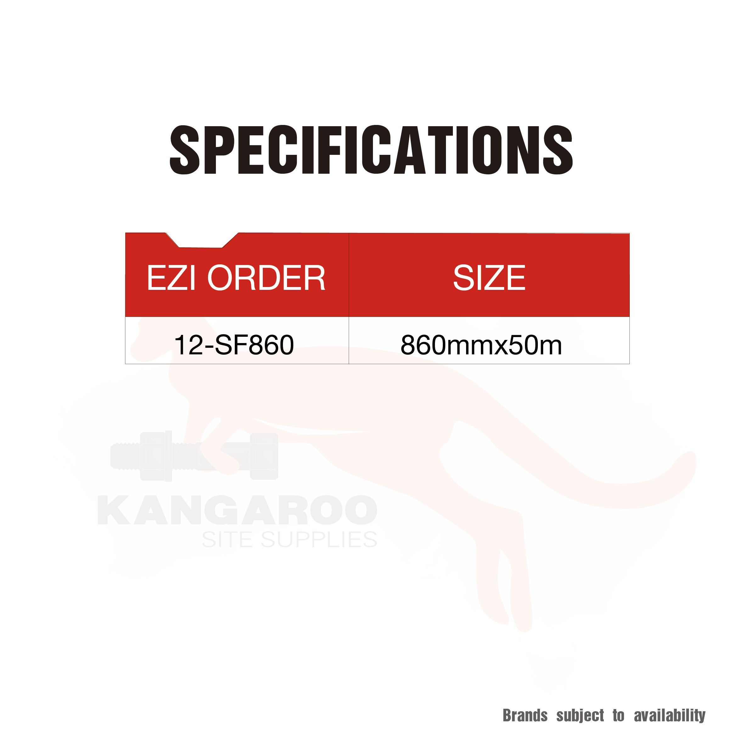 Silt Fence 860mmx50m Green & Black