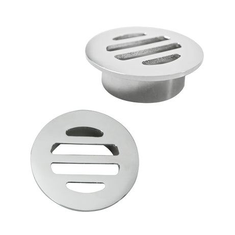 Floor Grate Round Brass CP Suit ID PVC Pipe 50mm, 80mm