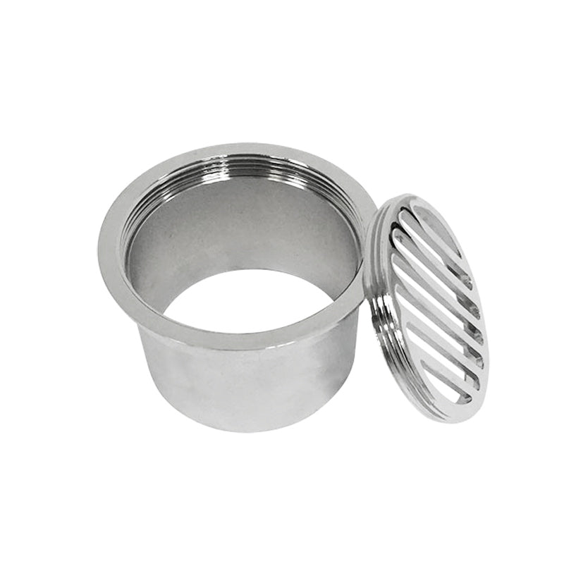 Floor Grate Round Sa Pattern 80mm Brass CP Suit ID PVC Pipe