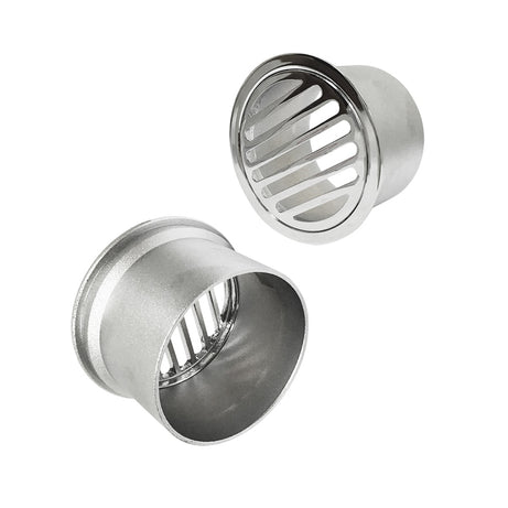 Floor Grate Round Sa Pattern 80mm Brass CP Suit ID PVC Pipe