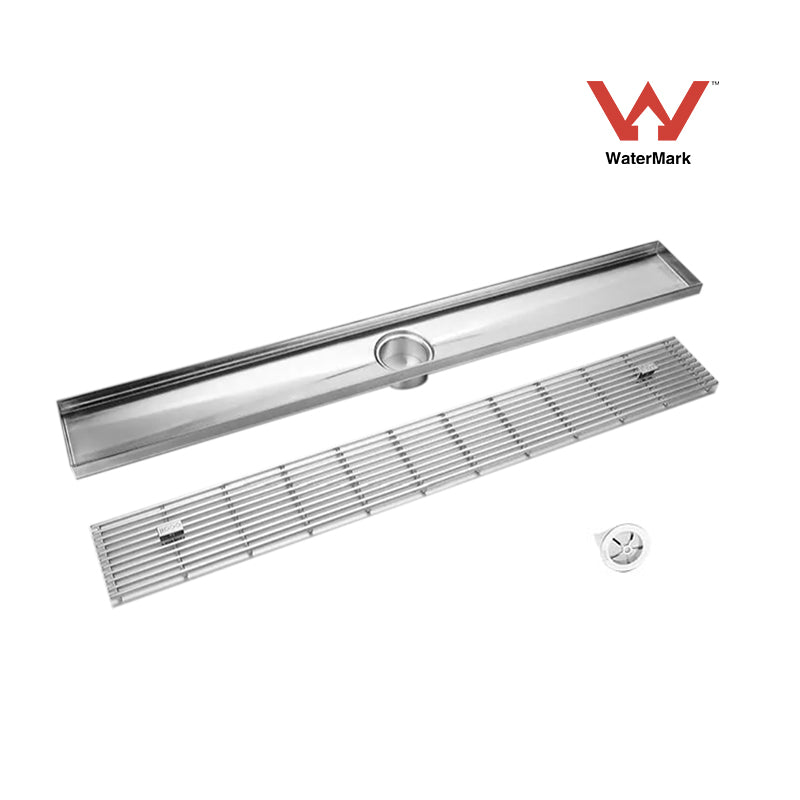 Shower Grate Wedge Wire Grate With Inner Fold Edge Base Rectangle S/S