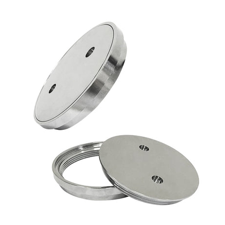 Floor Grate Round 100mm Clean Out Brass CP Suit ID PVC Pipe