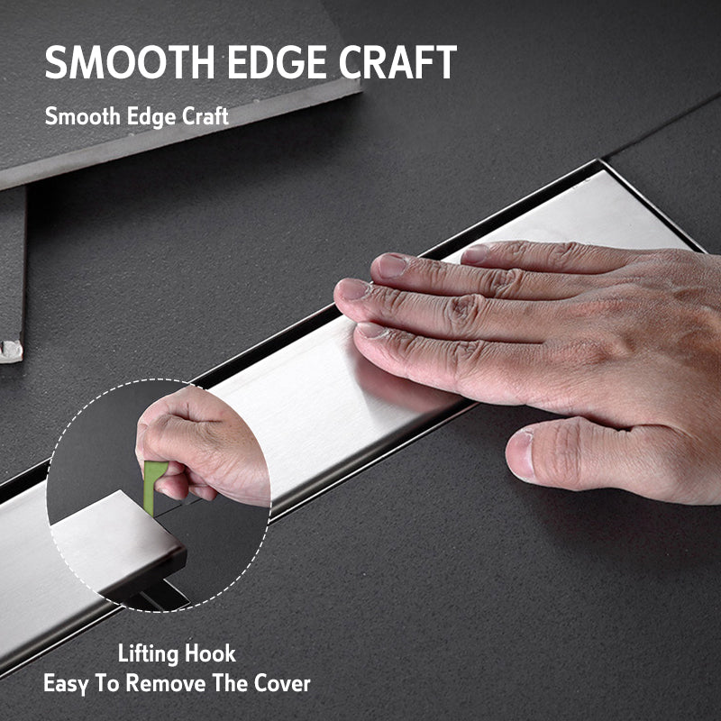 Shower Grate Tile Insert Rectangle S/S – Kangaroo Site Supplies