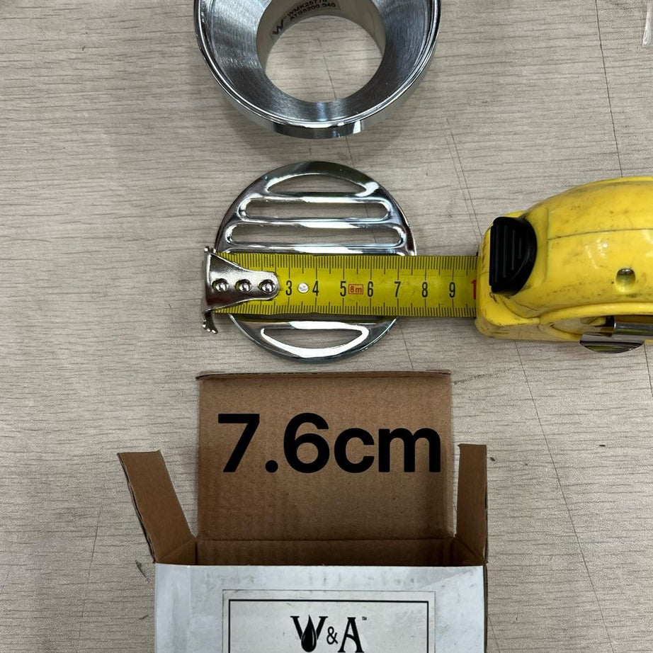 Floor Grate Round Reducing 80mmx50mm Brass Cp Suit ID PVC Pipe