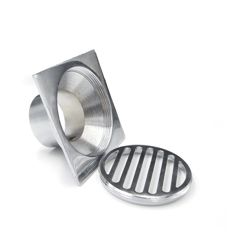 Floor Grate Square Reducing 80mmx50mm Brass Cp Suit ID PVC Pipe