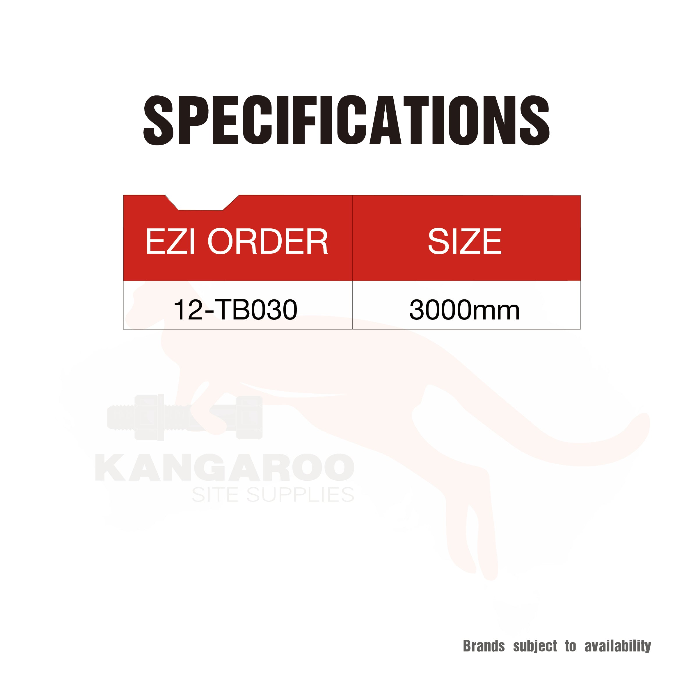 PVC Flat Tear Away Bead 3000mm