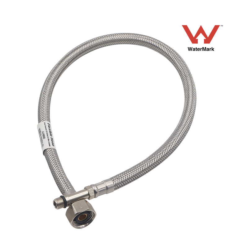 Flexible Water Hose Long Connector S/S Knitted For Mixer 300mm, 600mm