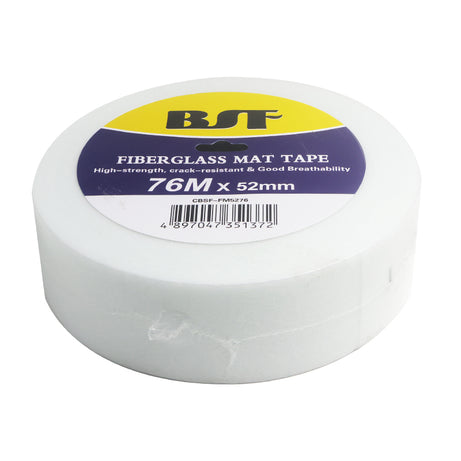 BSF Fibreglass Mat Tape 52mm x 76m White
