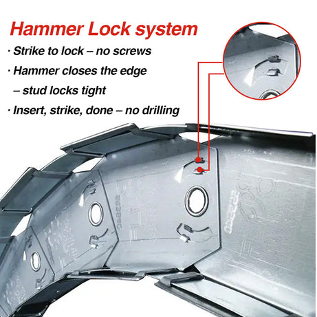 Flex C Track Hammer Lock 3m