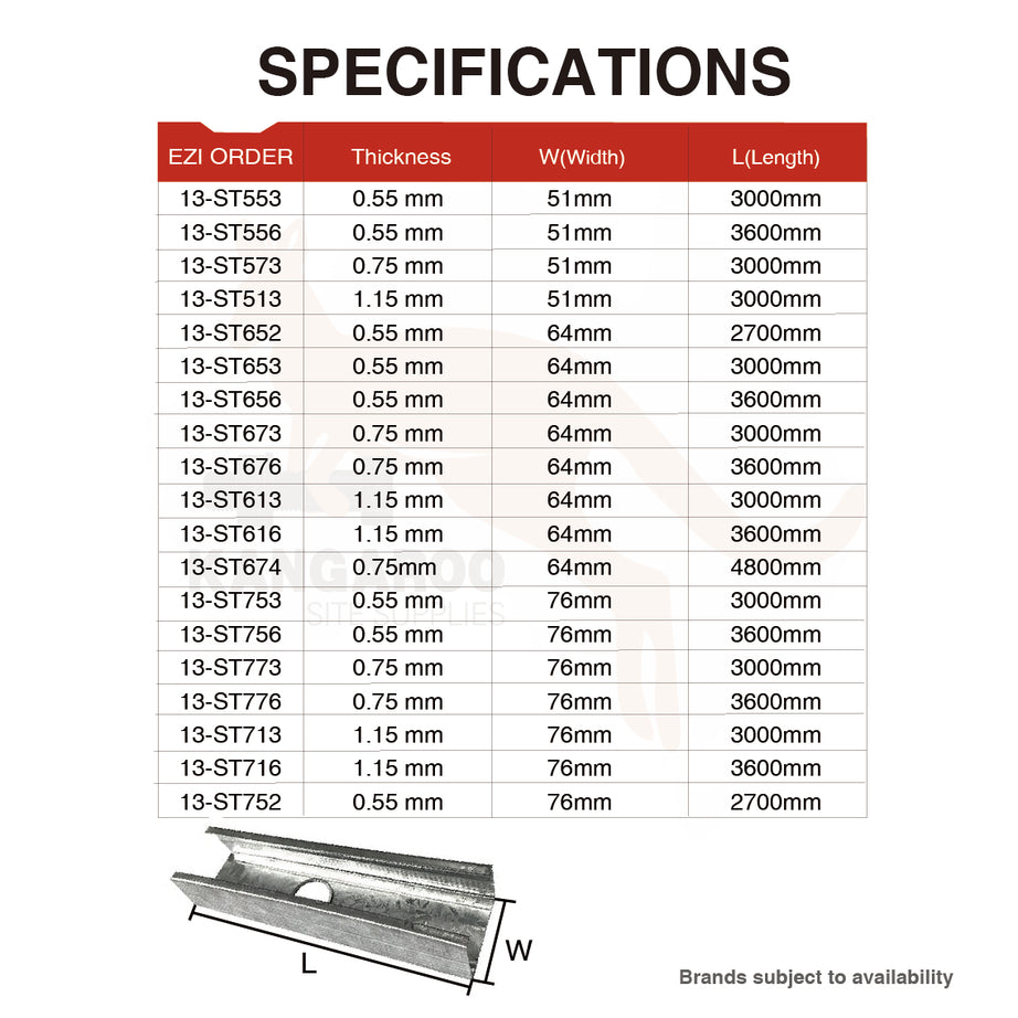 Stud Bmt 0.5mm/0.55mm/0.75mm/1.15mm