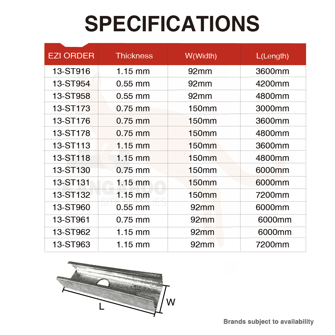 Stud Bmt 0.5mm/0.55mm/0.75mm/1.15mm