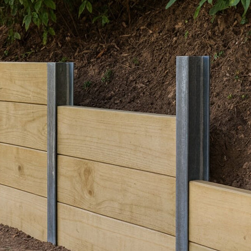 Retaining Wall Steel H Channels 50mm/70mm (ETA IN NOVEMBER/DECEMBER )
