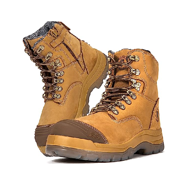 Safety Boots Kim Zip Side Nub Pu/Tpu Sole, Multiple Sizes