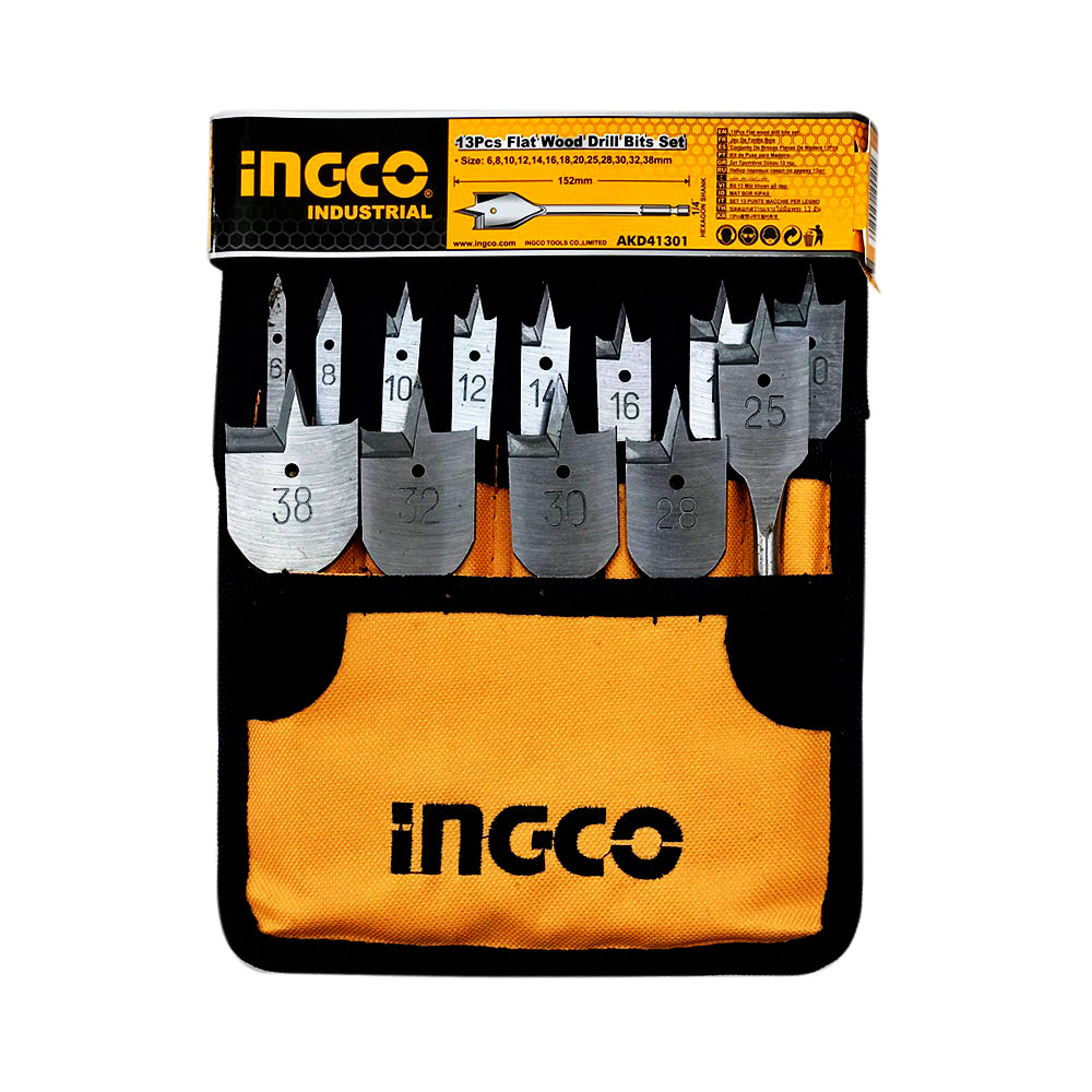 Drill Bits Spade Set 13pcs (6-38mm)