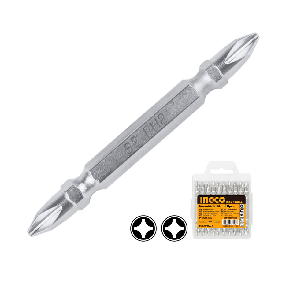 Screwdriver Bit PH2 D/E 65mm 10pcs