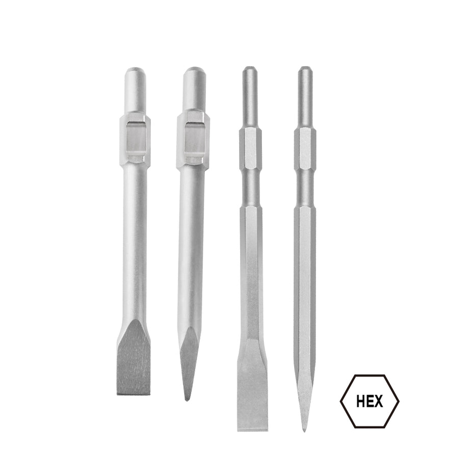 Steel Chisel Point Demolition Chisel Point Hex Point 17x280mm, 30x410mm – Kangaroo Site ...