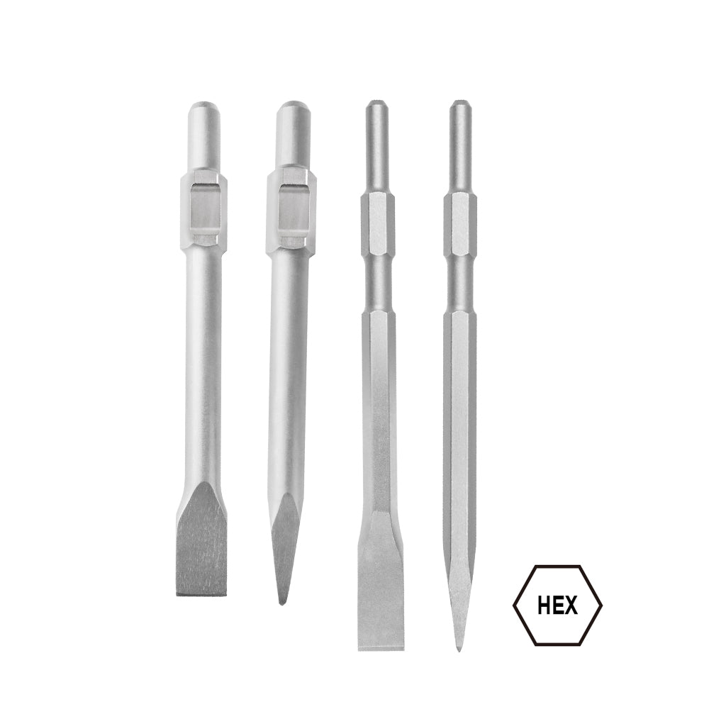 Demolition Chisel Point Hex Point 17x280mm, 30x410mm
