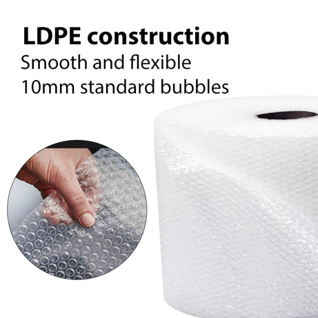 Bubble Wrap Clear 300mm x 50m, 750mm x 50m