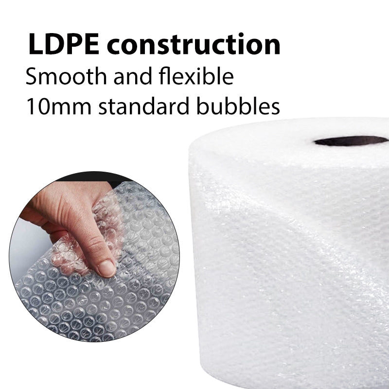 Bubble Wrap Clear 300mm x 50m, 750mm x 50m