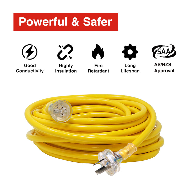 Heavy Duty Extension Lead 10Amp, 15m or 25m