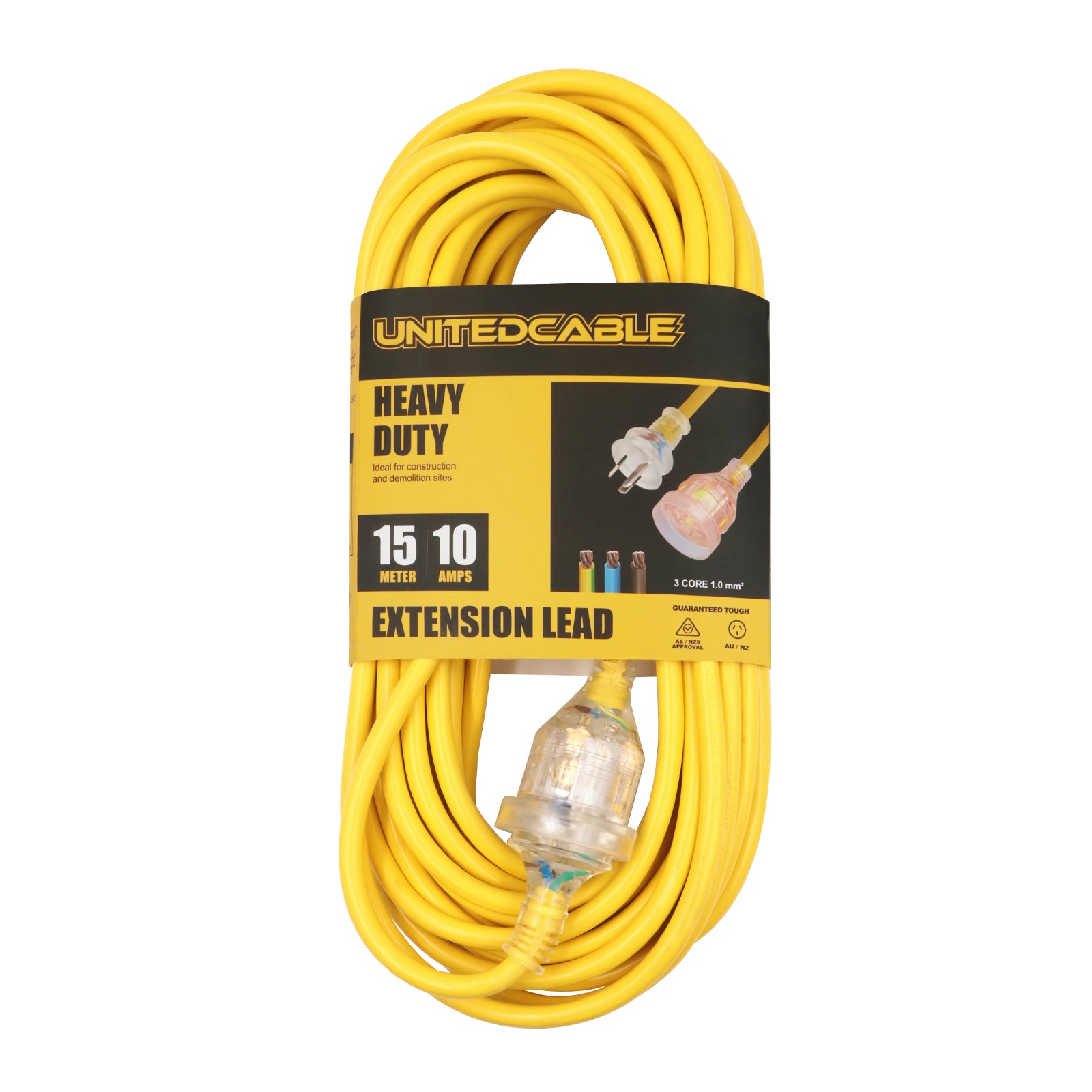 Heavy Duty Extension Lead 10Amp, 15m or 25m