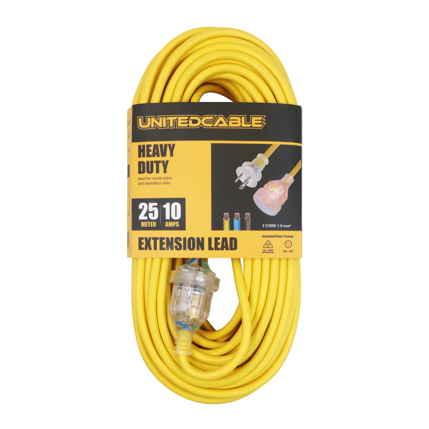 Heavy Duty Extension Lead 10Amp, 15m or 25m