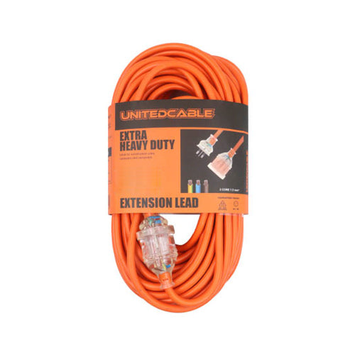 Heavy Duty Extension Lead 15A with 10A Plug, 20m or 30m