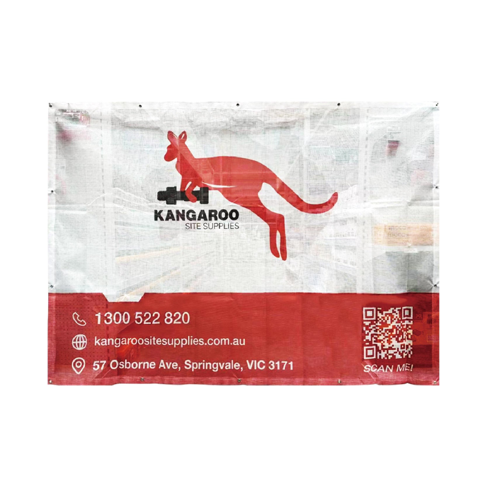 Fence Mesh Banner W/Eyelet 2350x1750mm (KSS)