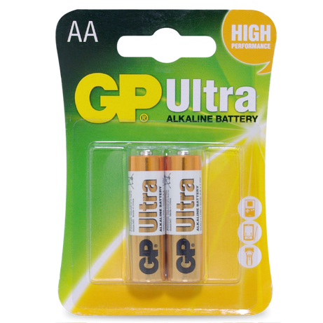 GP GP15AUC2 Ultra Alkaline AA - Card of 2