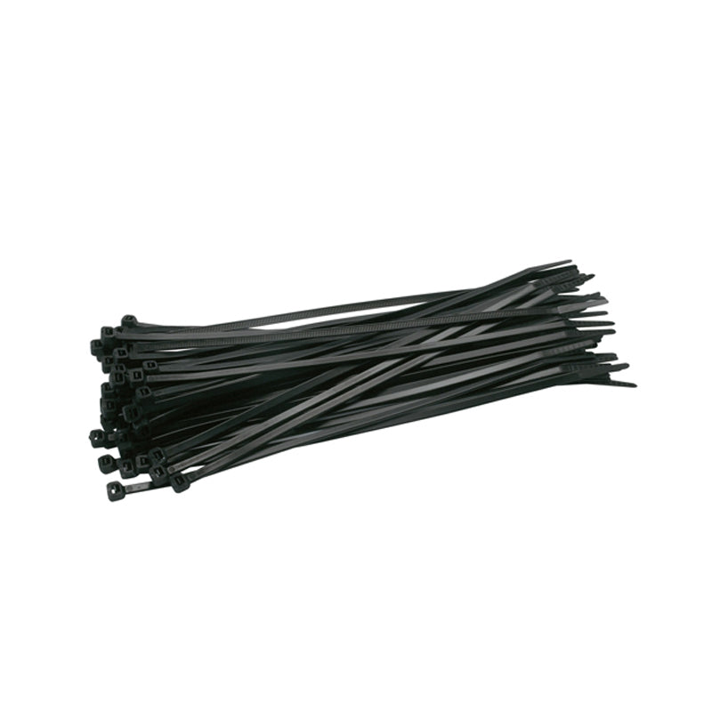Clsol Nylon Cable Tie Black/White Pack 100