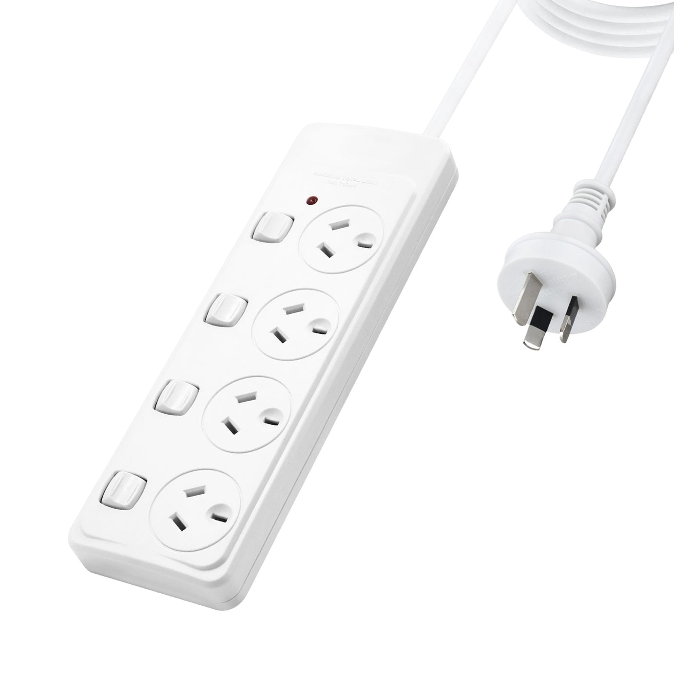 Powerboard 4 Way with Individually Switch Surge Protection