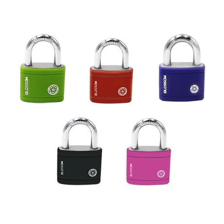 Padlock Iron Cp Diamond with Plastic Covered, Multiple Sizes