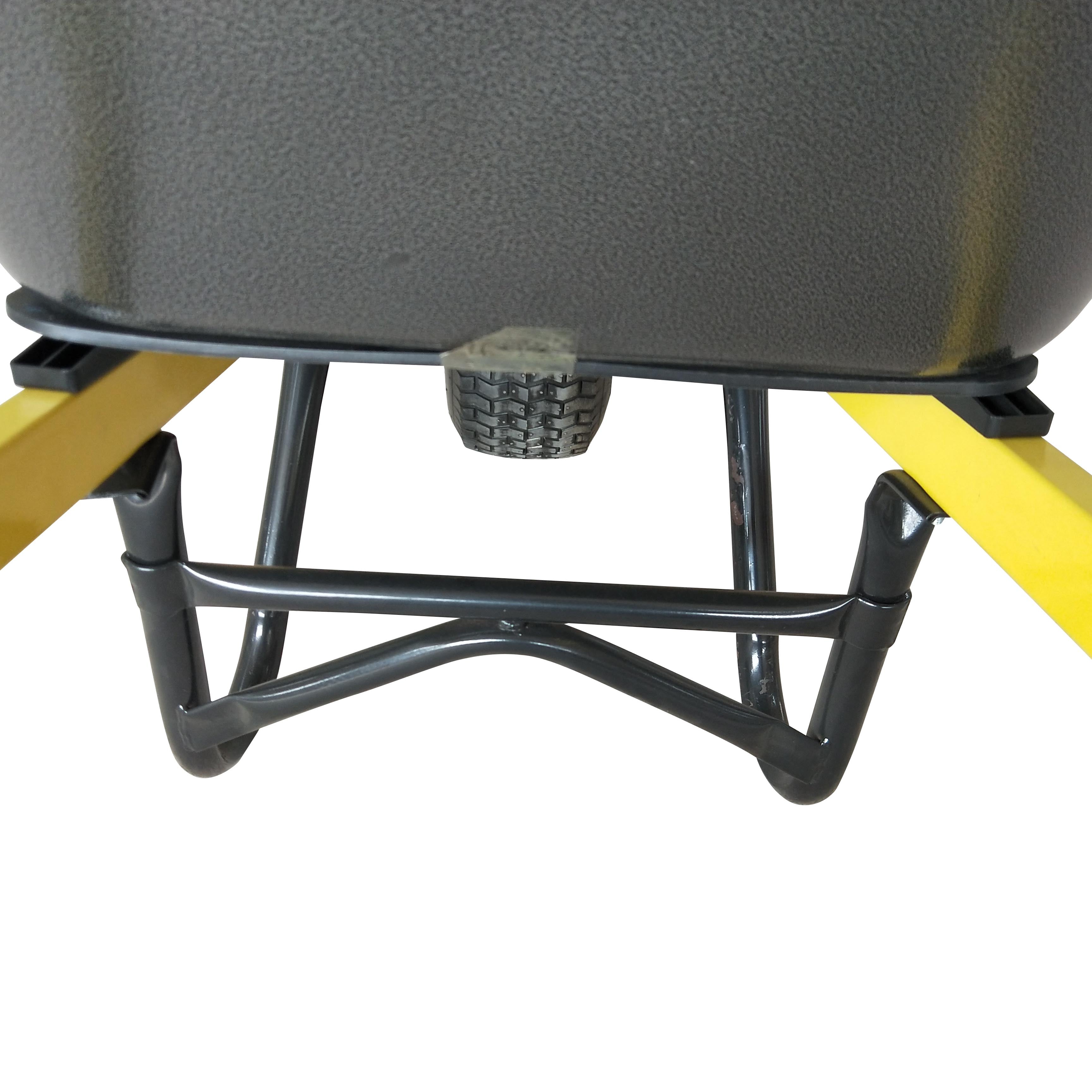 Construction Wheelbarrow Wide Wheel Steel Tray 100L