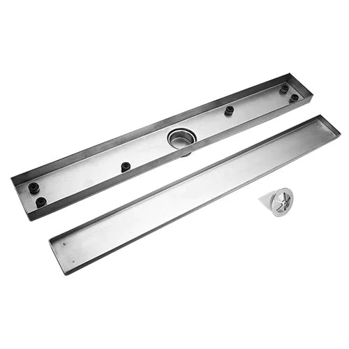 Shower Grate Tile Insert Rtgle S/S Watermark Multiple Sizes
