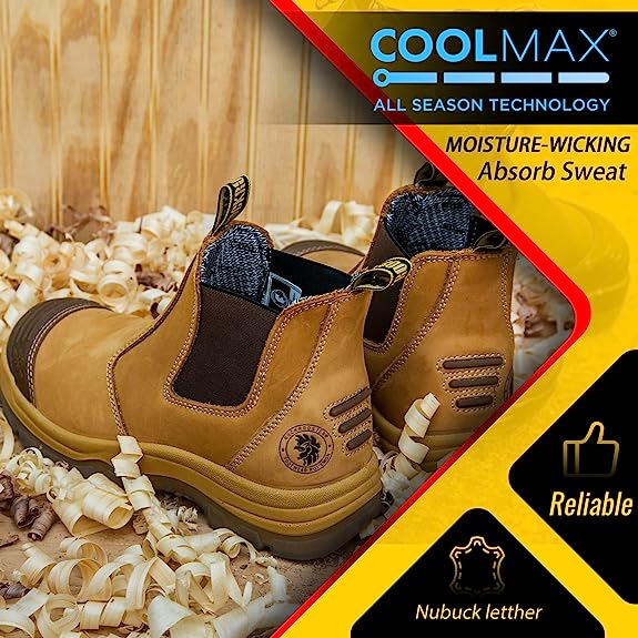 Safety Boots Gam Slip-On Elastic Nubuck, Multiple Sizes