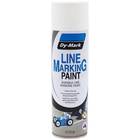 Dy-Mark Line Marking Paint Spray 500gram - Yellow, White